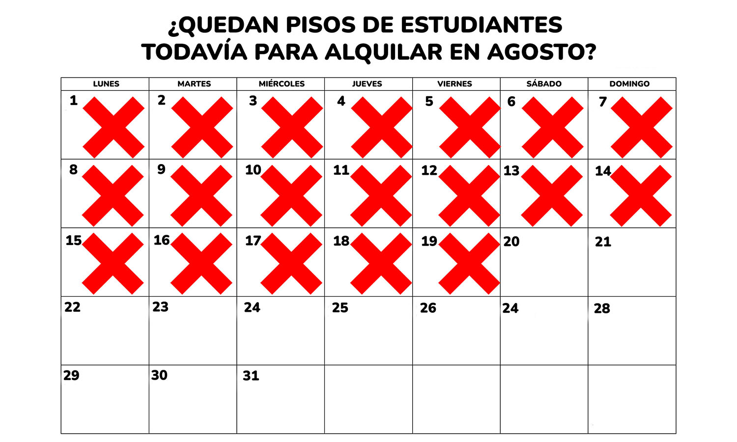 84- ¿Quedan pisos para estudiantes?