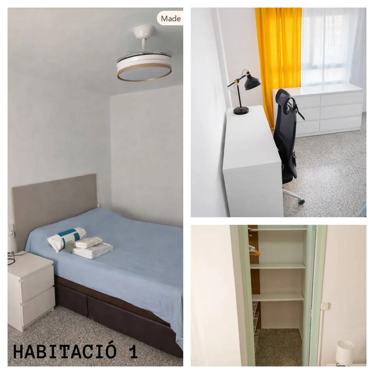 Habitación para estudiantes en València - Piso 4 habitaciones