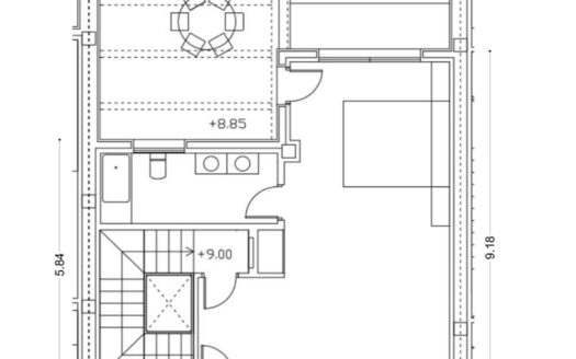 Estudio planta Ático dentro de chalet compartido Familia Puerta de hierro Madrid en Cuvi